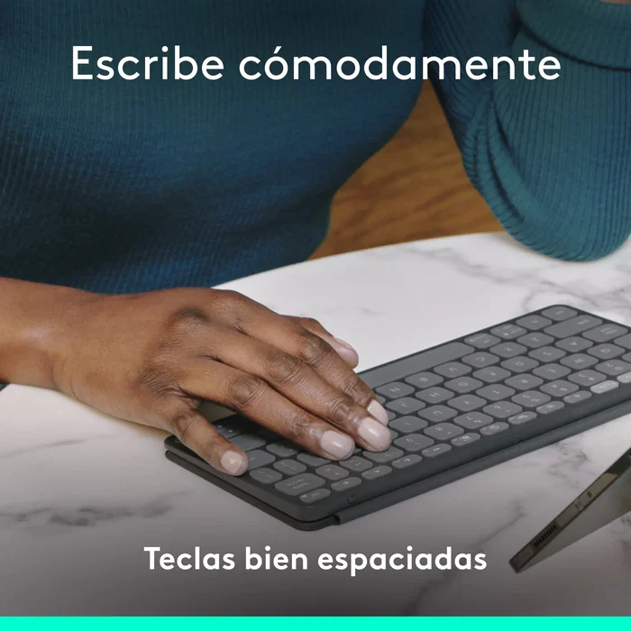 Logitech Keys-To-Go 2 Teclado Ultraportátil Bluetooth QWERTY Español Grafito Logitech Keys-To-Go 2 Teclado Ultraportátil Bluetooth QWERTY Español Grafito