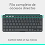 Logitech Keys-To-Go 2 Teclado Ultraportátil Bluetooth QWERTY Español Grafito