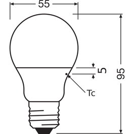 Ledvance Bombilla LED Classic E27 4,9W 470Lm 4000K