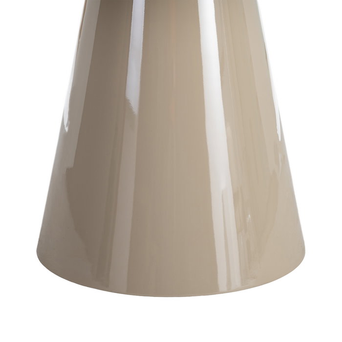 Mesa Comedor Alto Brillo Taupe Dm 120 X 120 X 75 cm