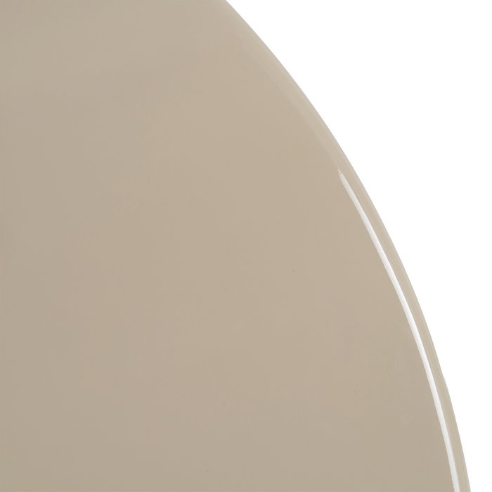 Mesa Comedor Alto Brillo Taupe Dm 120 X 120 X 75 cm