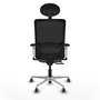 PIQUERAS Y CRESPO Silla de oficina Zulema Gris/Negro con Mecanismo Sincro/Traslack
