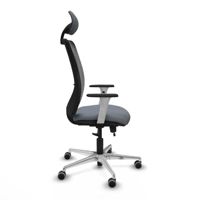 PIQUERAS Y CRESPO Silla de oficina Zulema Gris/Negro con Mecanismo Sincro/Traslack