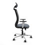 PIQUERAS Y CRESPO Silla de oficina Zulema Gris/Negro con Mecanismo Sincro/Traslack