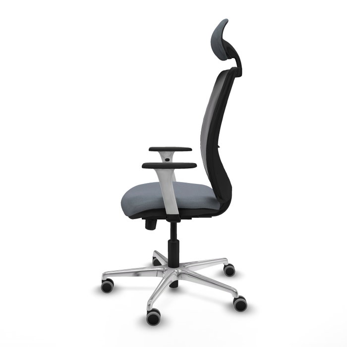 PIQUERAS Y CRESPO Silla de oficina Zulema Gris/Negro con Mecanismo Sincro/Traslack