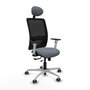 PIQUERAS Y CRESPO Silla de oficina Zulema Gris/Negro con Mecanismo Sincro/Traslack