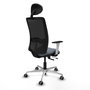 PIQUERAS Y CRESPO Silla de oficina Zulema Gris/Negro con Mecanismo Sincro/Traslack