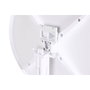DKD Home Decor Mesa de Metal y PP Reciclado Blanca 80x80x75 cm