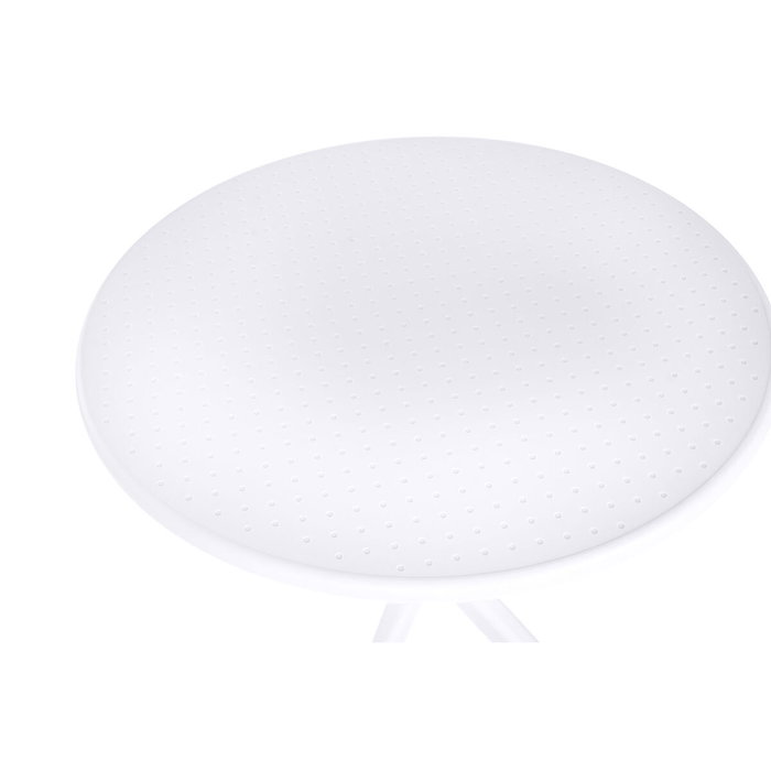 DKD Home Decor Mesa de Metal y PP Reciclado Blanca 80x80x75 cm DKD Home Decor Mesa de Metal y PP Reciclado Blanca 80x80x75 cm