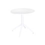 DKD Home Decor Mesa de Metal y PP Reciclado Blanca 80x80x75 cm