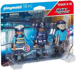 PLAYMOBIL Set de figuras policía