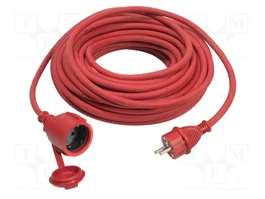 AS SCHWABE Prolongador de alimentación H07RN-F 3G1,5mm2 5m Rojo