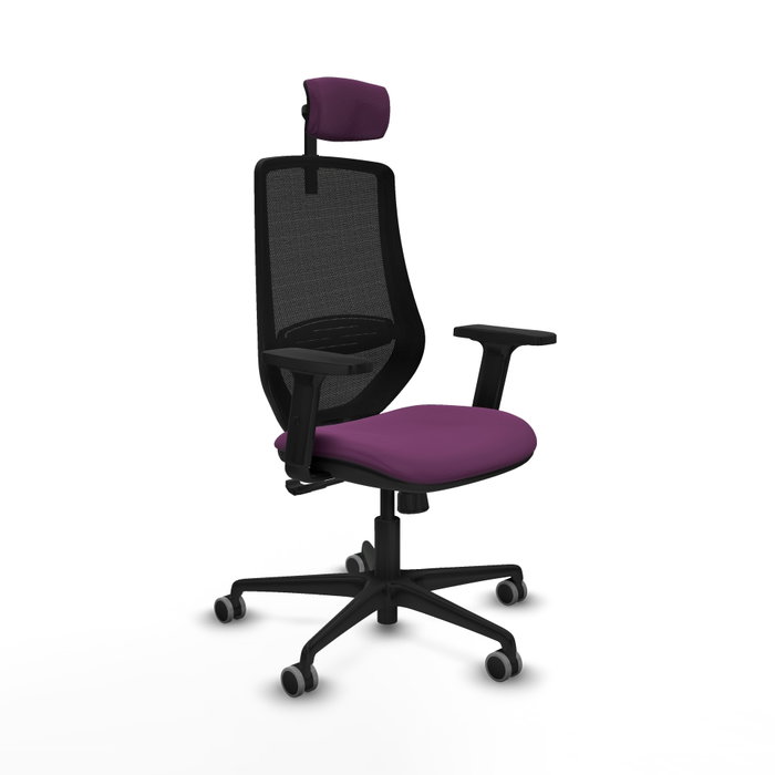 PIQUERAS Y CRESPO Silla de oficina Mardos con mecanismo Sincro, Morado y Negro PIQUERAS Y CRESPO Silla de oficina Mardos con mecanismo Sincro, Morado y Negro
