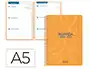 Liderpapel Agenda Escolar Classic 2026-2027 Espiral Semana Vista A5 Bilingüe 70g Papel FSC Naranja - Simply Interior