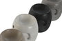 DKD Home Decor Quemador Cerámica Blanco Gris Beige Negro Cara 7x8x8 cm (12 Unidades)