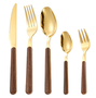 DKD Home Decor Set de Cubertería de 20 Piezas Dorado