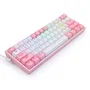 Redragon Fizz Pro K616 Teclado Mecánico Inalámbrico 60% Blanco-Rosa Distribución Polaca Retroiluminación RGB