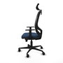 PIQUERAS Y CRESPO Silla de oficina Cilanco con mecanismo Sincro, Azul marino y Negro