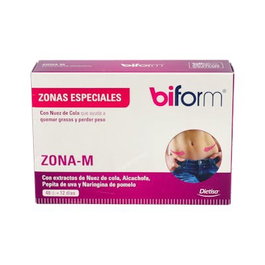 DIETISA Biform Zona M 48 Cápsulas | Complemento Alimenticio para Quemar Grasa y Perder Peso con Fibra de Avena, Nuez de Cola, Alcachofa y Pomelo