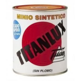 Titan Imprimación Minio Naranja 750 ml para Metales, Protección Anticorrosión, Base Uniforme