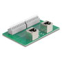 DeLOCK 66995 Adaptador 2 x RJ45 hembra a 2 x bloque de terminales en ángulo para carril DIN