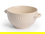 Vessia Tazón para Consomé con Asas, Cerámica de Loza, Capacidad 650 ml, Color Beige o Gris, Dimensiones 19 x 14.3 x 8.5 cm (Set de 24)