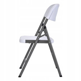 Marbueno Silla Plegable Resina Blanco 44x53x83 cm
