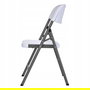 Marbueno Silla Plegable Resina Blanco 44x53x83 cm Catering, Playa y Camping 10531