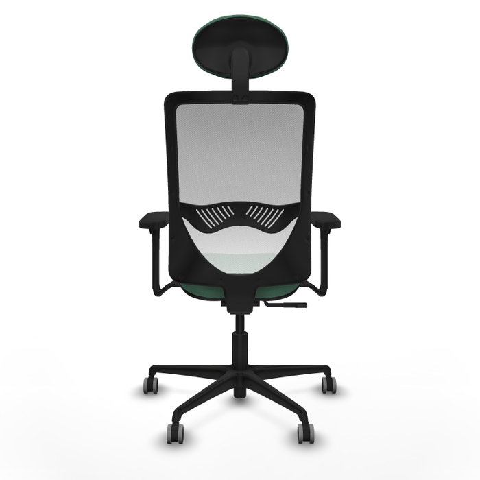 PIQUERAS Y CRESPO Silla de oficina Zulema con mecanismo Sincro, Verde esmeralda y Blanco PIQUERAS Y CRESPO Silla de oficina Zulema con mecanismo Sincro, Verde esmeralda y Blanco