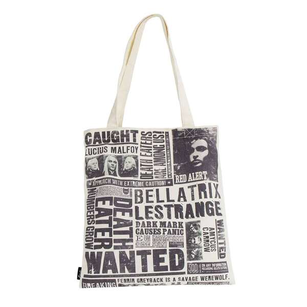 Harry Potter Bolsa Shopping Reutilizable, 36 x 39 cm, Color Gris, para Fans