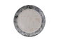Hermia Juego de Platos de Servicio de Cerámica 100%, Gris, Negro, Beige, Set de 6 Piezas, Elegantes y Duraderos, Apto Lavavajillas y Microondas, 25.5 x 25.5 x 2.5 Pulgadas
