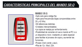 JMA Mando a distancia SR-Q Quarzo código fijo (20 y 42 MHz)