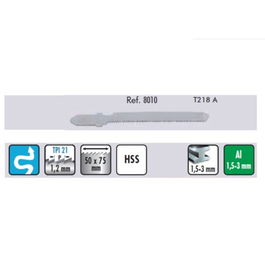 CMT 5513 T218A Hoja de Calar para Chapa/Aluminio, Corte Curvo Metal Fino, 21 Dientes