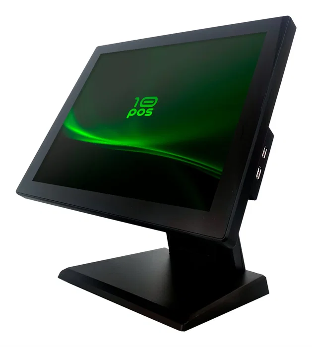 10POS 10T-15J648128 Terminal TPV Táctil de 15 pulgadas, Intel J6412, 8GB RAM, 128GB SSD, Negro