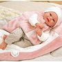 Muñecas Arias Muñeca Elegance Colin 40 cm rosa con manta