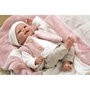 Muñecas Arias Muñeca Elegance Colin 40 cm rosa con manta