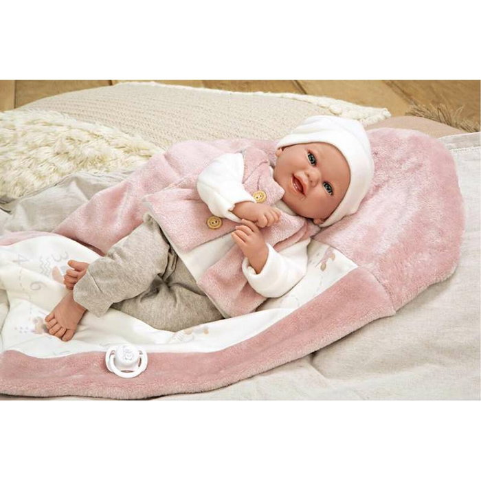Muñecas Arias Muñeca Elegance Colin 40 cm rosa con manta Muñecas Arias Muñeca Elegance Colin 40 cm rosa con manta