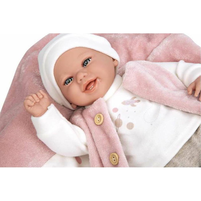 Muñecas Arias Muñeca Elegance Colin 40 cm rosa con manta Muñecas Arias Muñeca Elegance Colin 40 cm rosa con manta