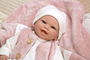Muñecas Arias Muñeca Elegance 40 cm colin rosa con manta, muñeco de peso, español, para 3+ años