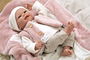 Muñecas Arias Muñeca Elegance 40 cm colin rosa con manta, muñeco de peso, español, para 3+ años