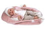 Muñecas Arias Muñeca Elegance 40 cm colin rosa con manta, muñeco de peso, español, para 3+ años