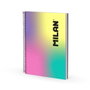 Milan Cuaderno Espiral A4 Colección Sunset Cuadrícula 5x5 Tapa Dura