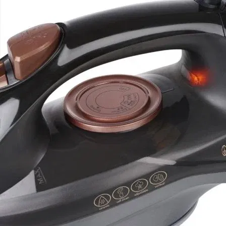 Princess Plancha de Vapor 322890 - 2600W, Depósito 220ml, Suela Cerámica, Golpe de Vapor 80g/min