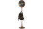 DKD Home Decor Reloj de Pie Metal y Cristal Dorado con Perchero