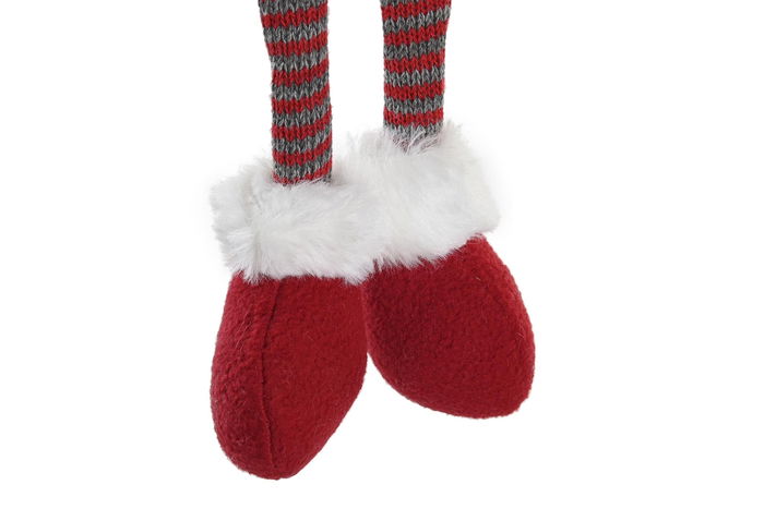 DKD Home Decor Figura Navidad Tradicional Reno Rojo Poliester 9 x 50 x 13 cm