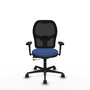 PIQUERAS Y CRESPO Silla de oficina Jorquera con mecanismo Sincro/Traslack, Azul marino y Negro