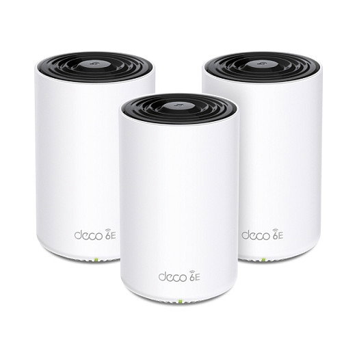 TP-Link Deco X75 Mesh-System AXE5400 (3er) Blanco Wi-Fi 6E Tribanda 670m² 200 Dispositivos Alexa TP-Link Deco X75 Mesh-System AXE5400 (3er) Blanco Wi-Fi 6E Tribanda 670m² 200 Dispositivos Alexa