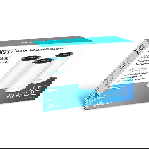 TP-Link Deco X75 Mesh-System AXE5400 (3er) Blanco Wi-Fi 6E Tribanda 670m² 200 Dispositivos Alexa TP-Link Deco X75 Mesh-System AXE5400 (3er) Blanco Wi-Fi 6E Tribanda 670m² 200 Dispositivos Alexa