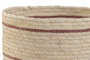 DKD Home Decor Set de 3 Cestas de Fibra Natural 28x28x27 cm