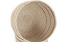 DKD Home Decor Set de 3 Cestas de Fibra Natural 28x28x27 cm